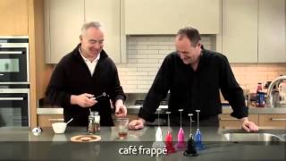 How to make a frappé coffee using an aerolatte milk frother [upl. by Sicular561]