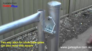 Gate Latch 2 way for round pipe and square [upl. by Jenne]