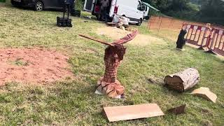 A fabulous range of wooden sculpture at Caerleon festival 2024 [upl. by Benny]