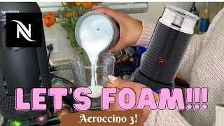 How To Foam Milk With Aeroccino 3 Make Coffee With Foam Tips amp Tricks  Easy Foamed Latte Recipe [upl. by Ybbob]